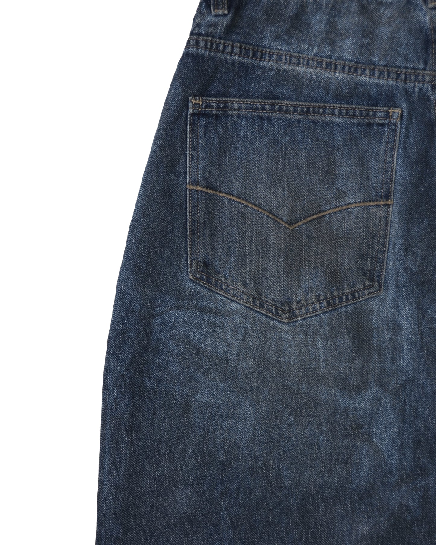 DIRTY BLUE VINTAGE WASH BAGGY DENIM