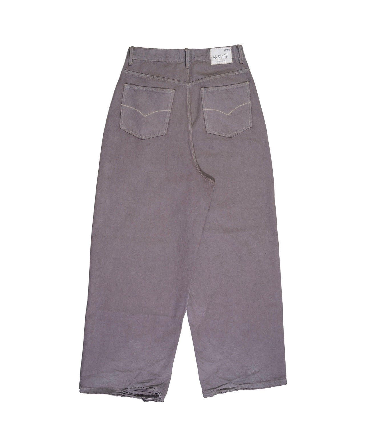 FEATHER GREY BAGGY DENIM