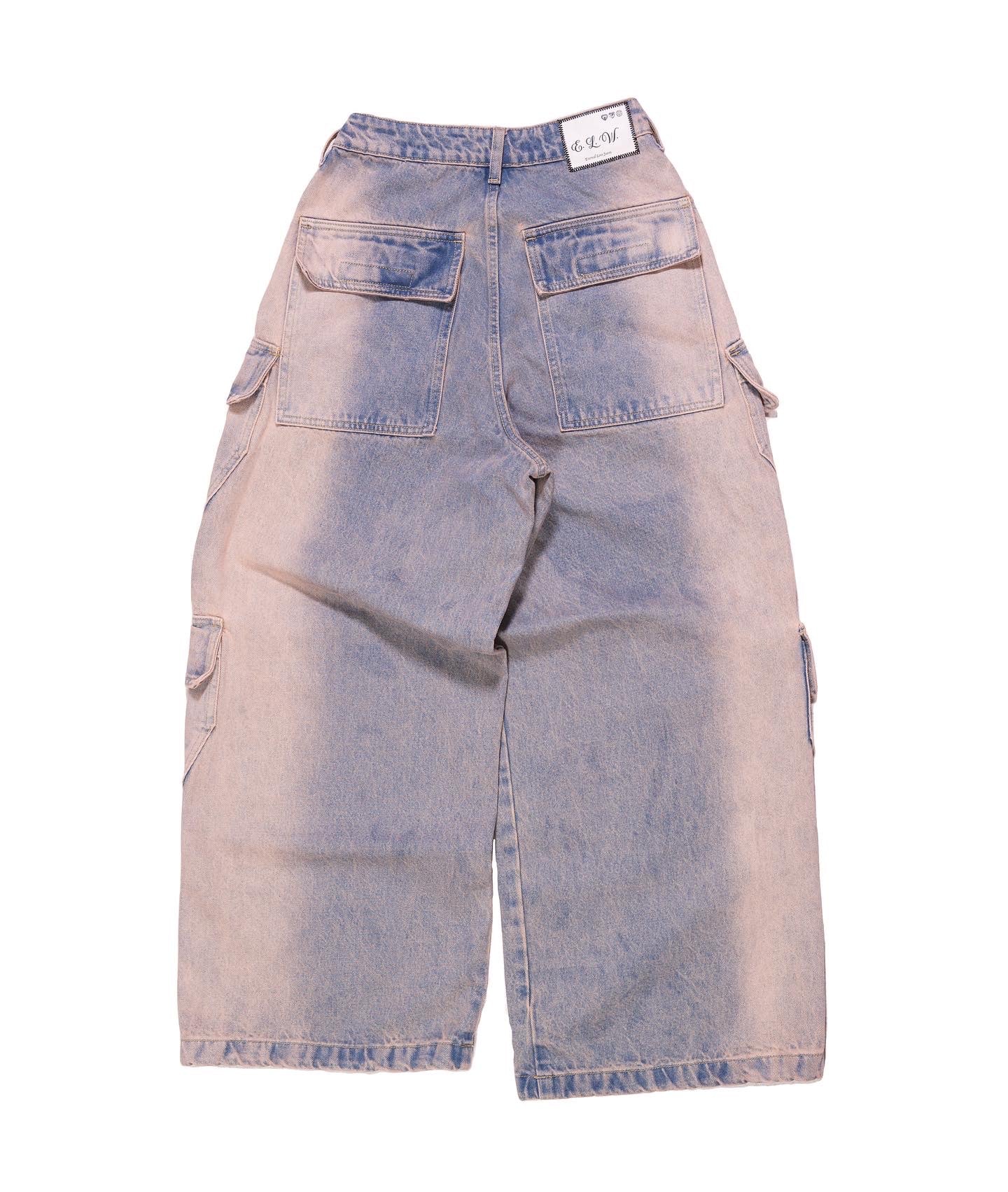COTTON CANDY V2 BAGGY CARGO DENIM