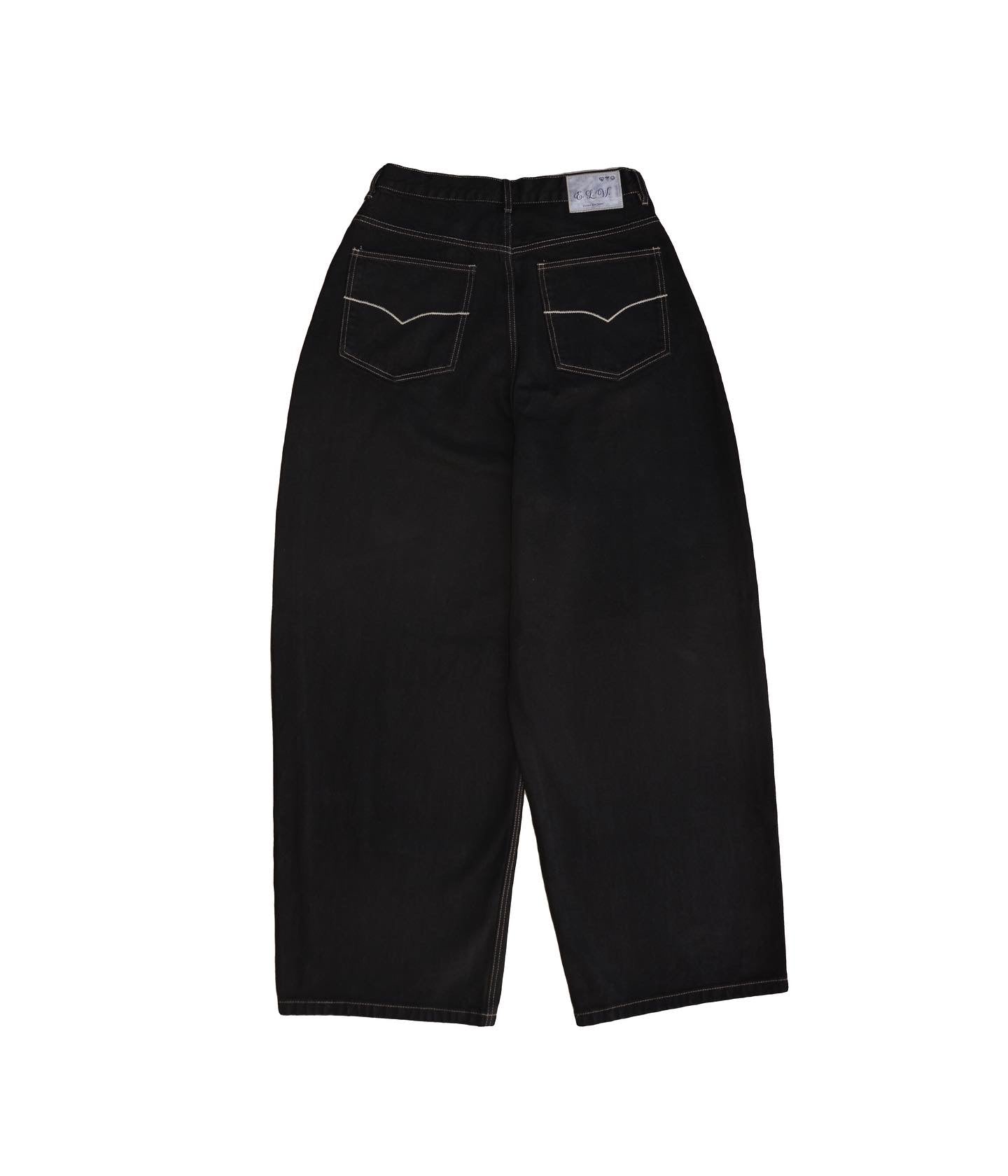 BLACK OVER-DYED BAGGY DENIM (PRE ORDER)