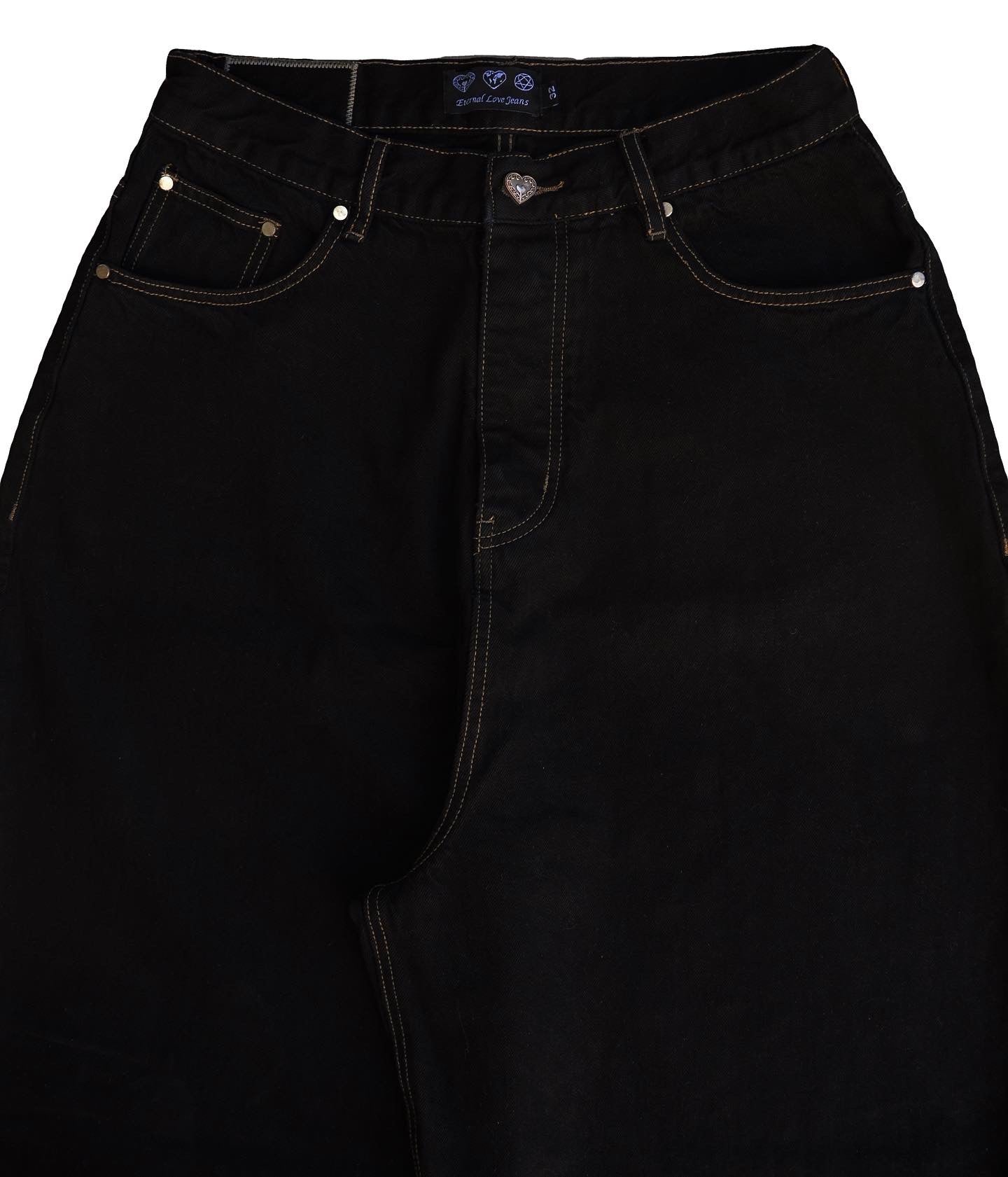 BLACK OVER-DYED BAGGY DENIM (PRE ORDER)