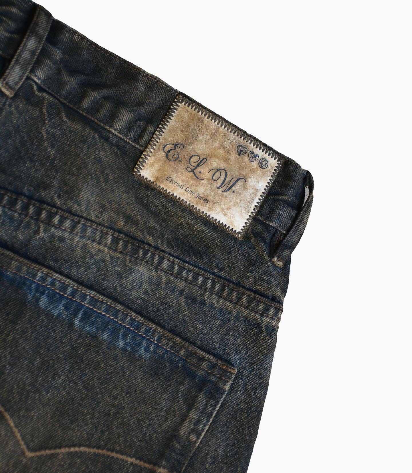 MUD WASH BAGGY DENIM (PRE ORDER)