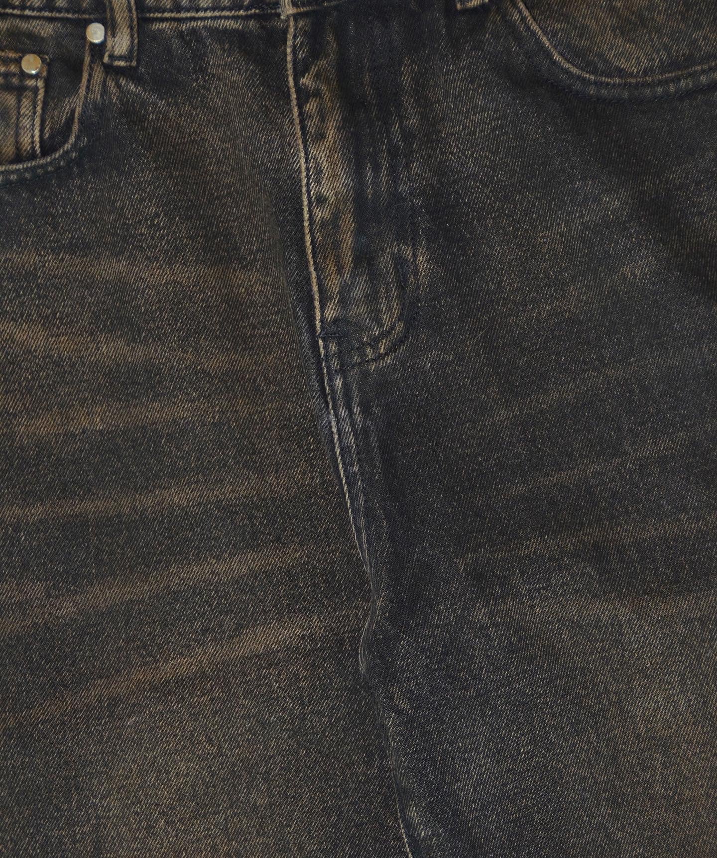MUD WASH FLARED DENIM