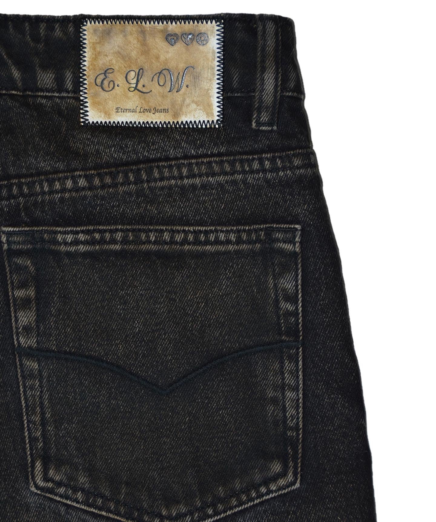 MUD WASH FLARED DENIM