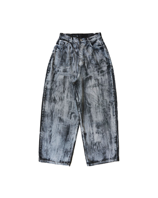 MUD PAINTED BAGGY DENIM