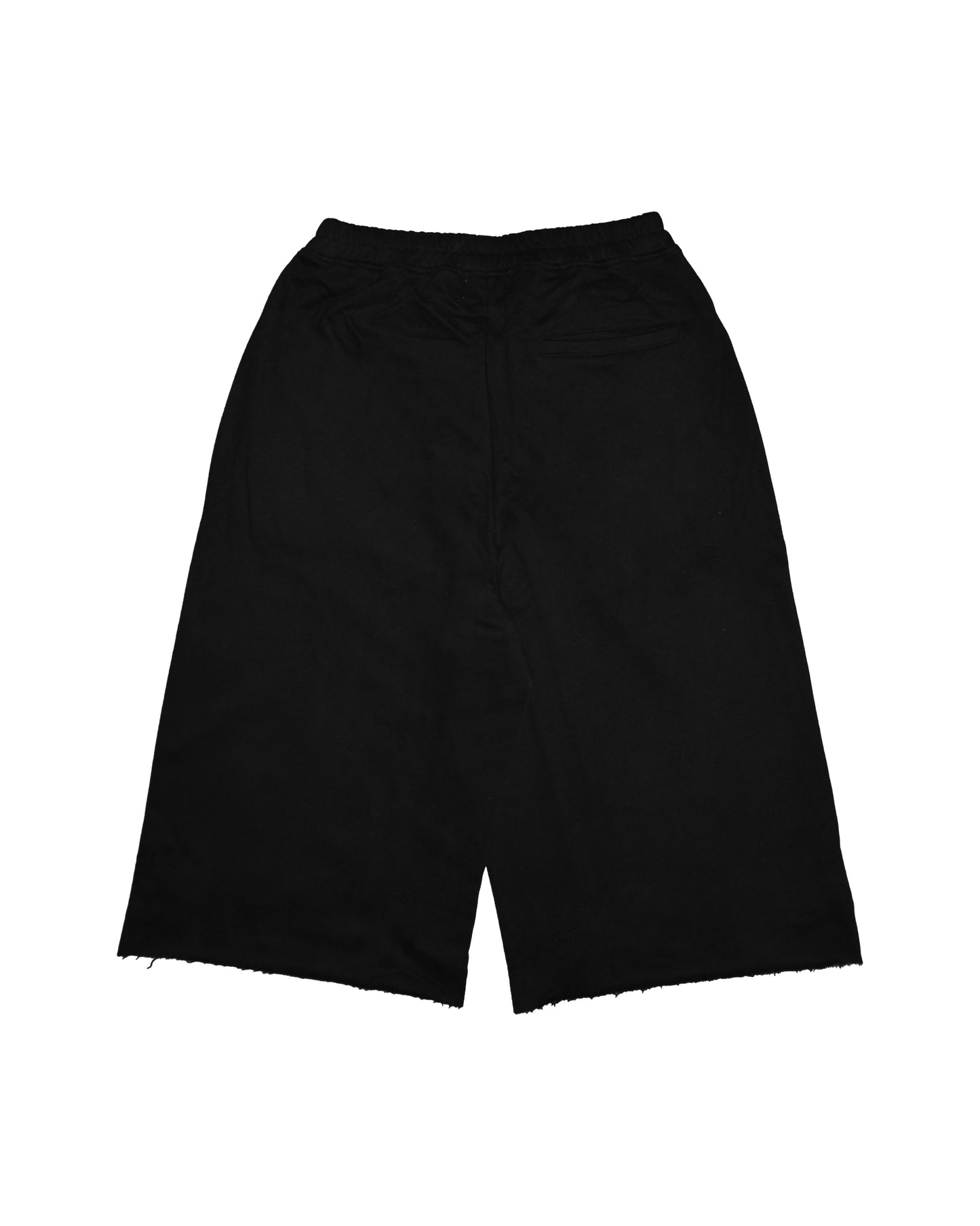 BLACK BAGGY SWEATSHORTS