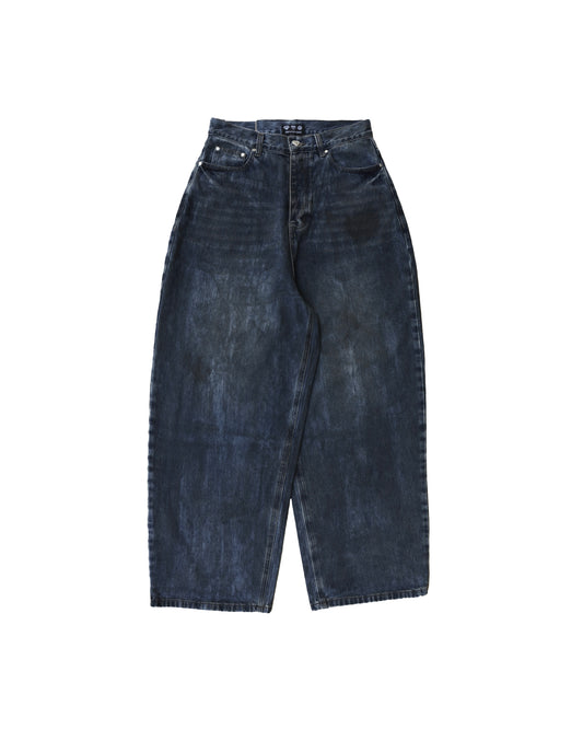 DIRTY VINTAGE WASH BLUE BAGGY DENIM