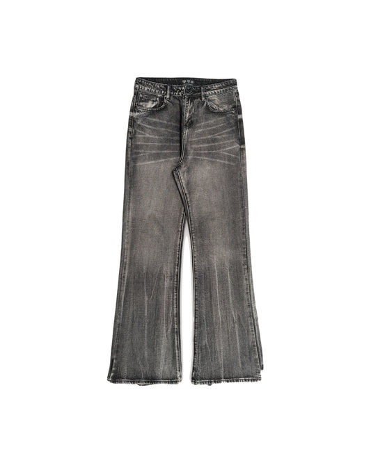 STONEWASH GREY FLARED DENIM (FINAL RESTOCK)