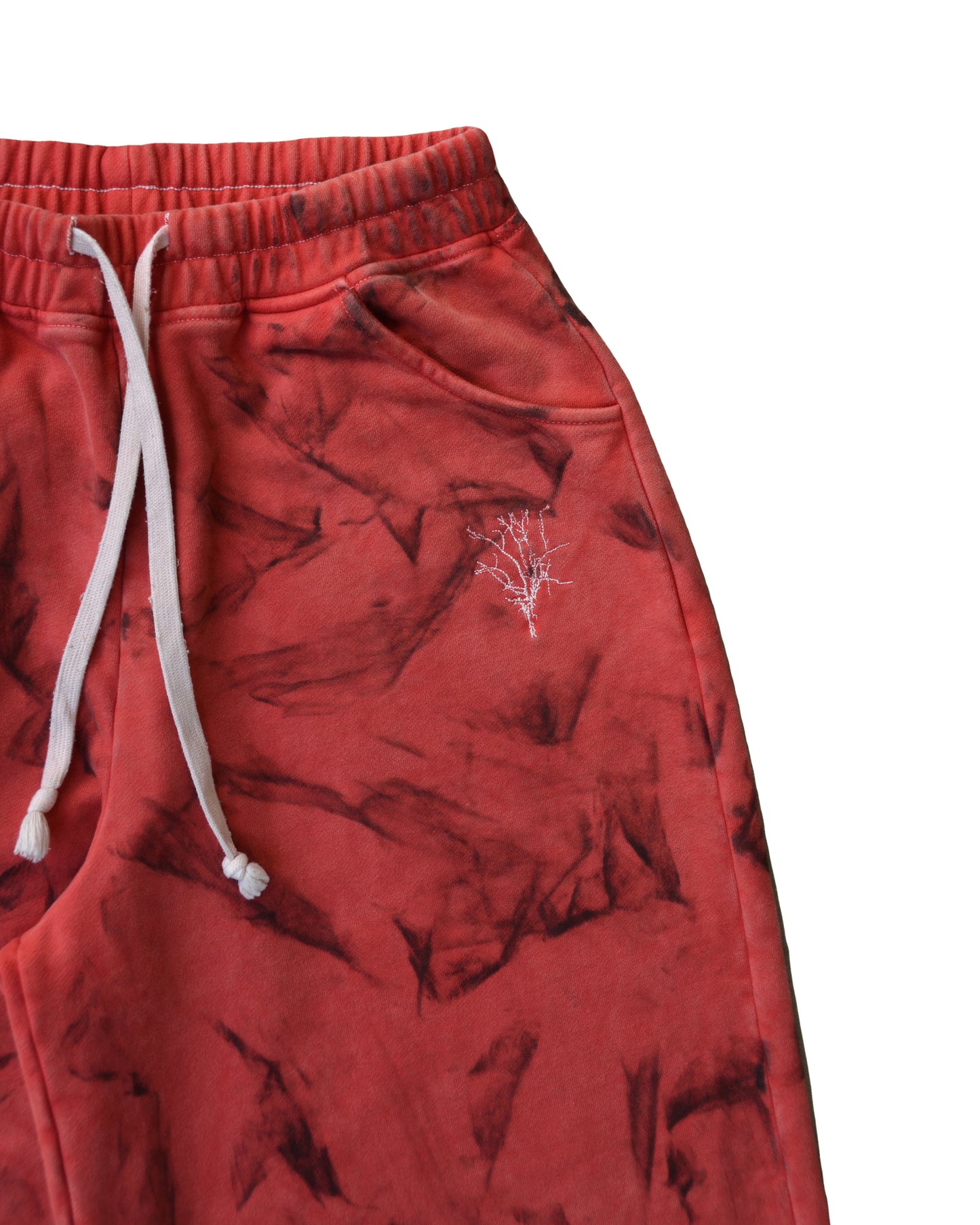 FIERY RED STAINED BAGGY SWEATPANTS (SAMPLE)