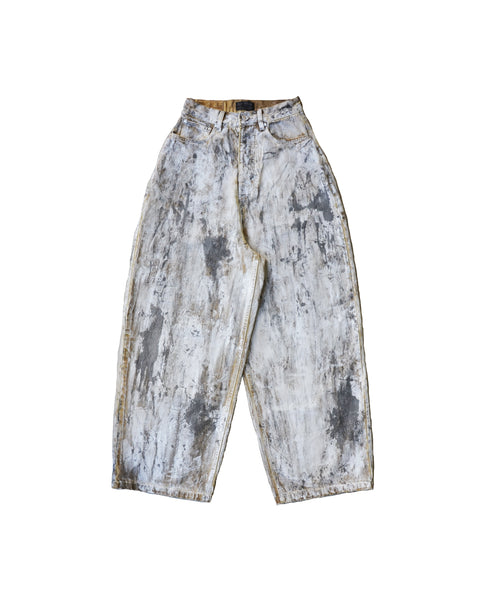 パンツ ETERNAL LOVE painted denim PAINTED BAGGY DENIM* ' Every piece produced will have minor