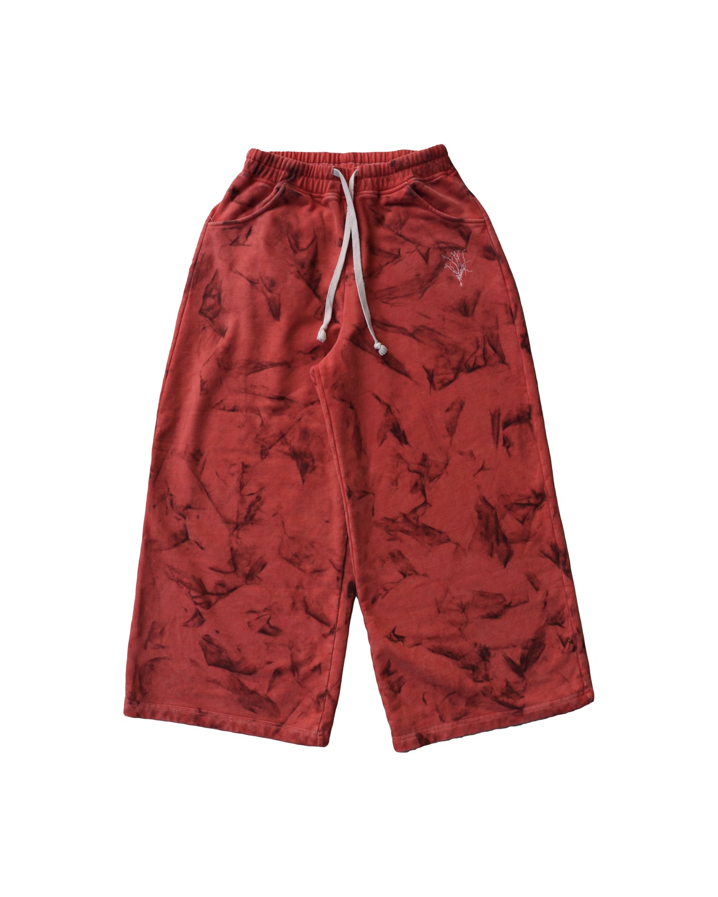 FIERY RED STAINED BAGGY SWEATPANTS (SAMPLE)