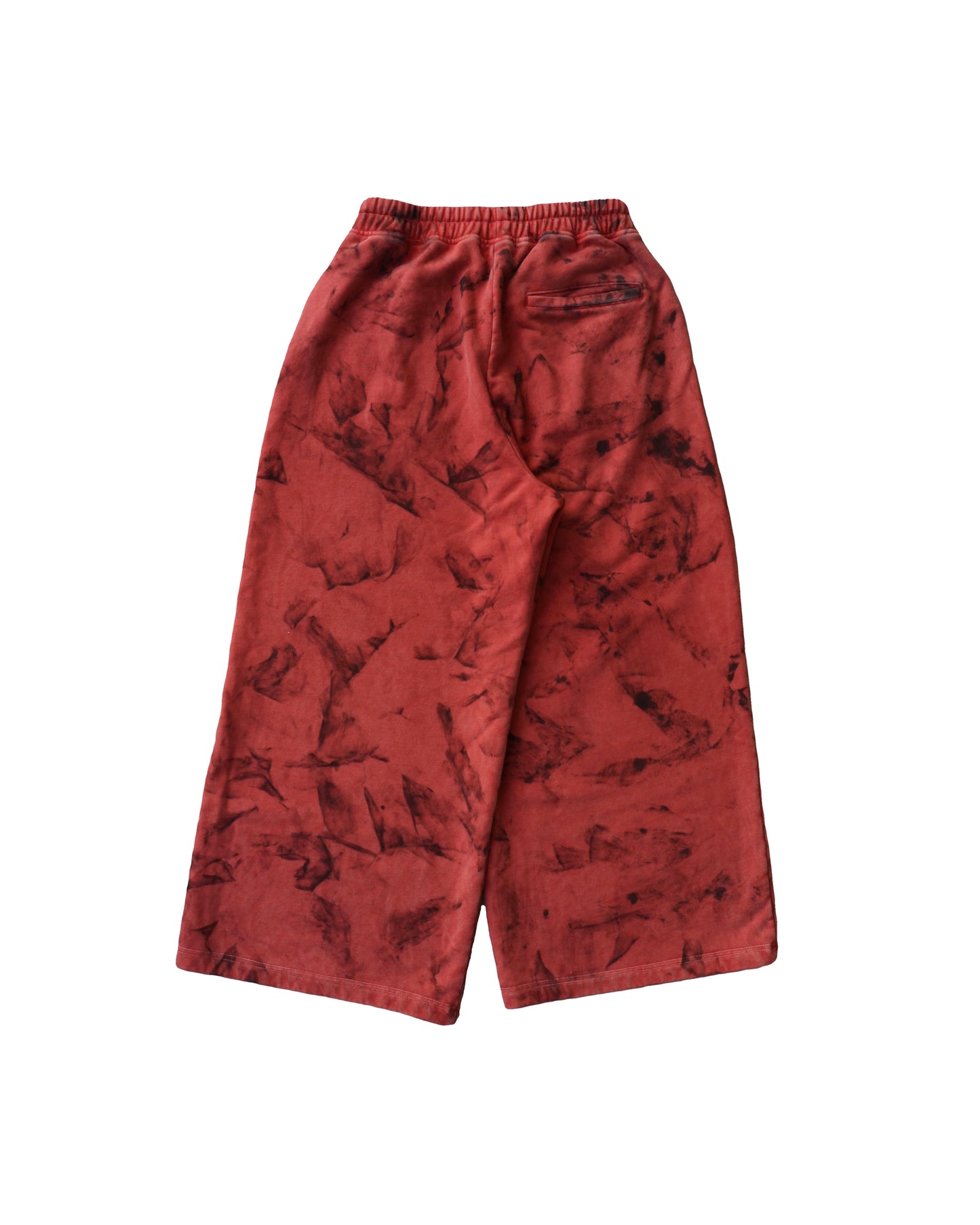 FIERY RED STAINED BAGGY SWEATPANTS (SAMPLE)