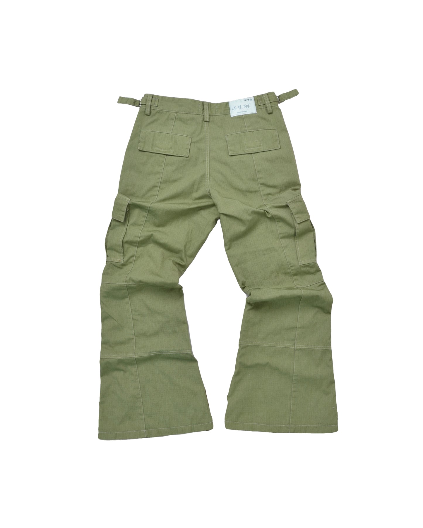 SAGE FLARED RIP STOP CARGO PANTS