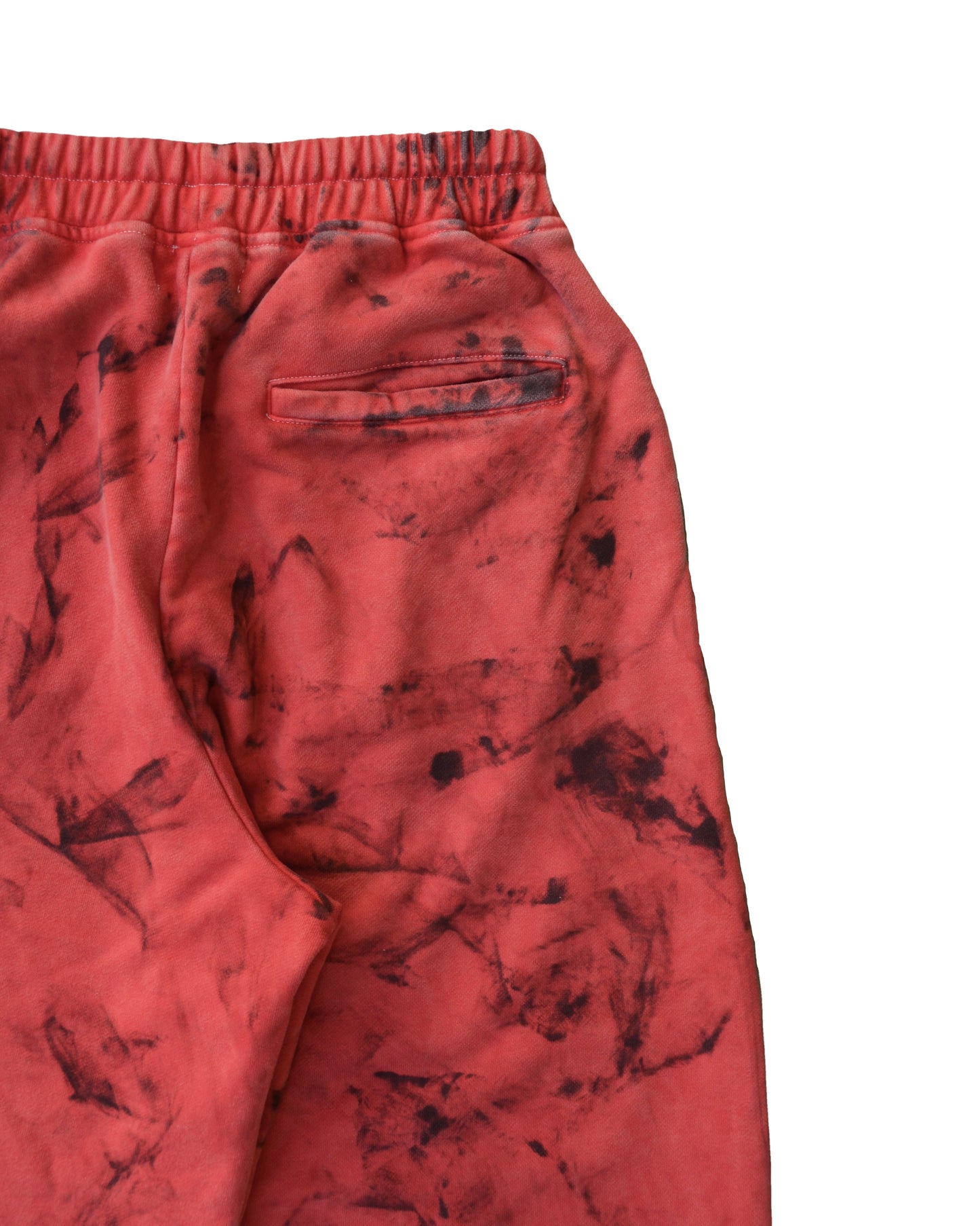 FIERY RED STAINED BAGGY SWEATPANTS (SAMPLE)