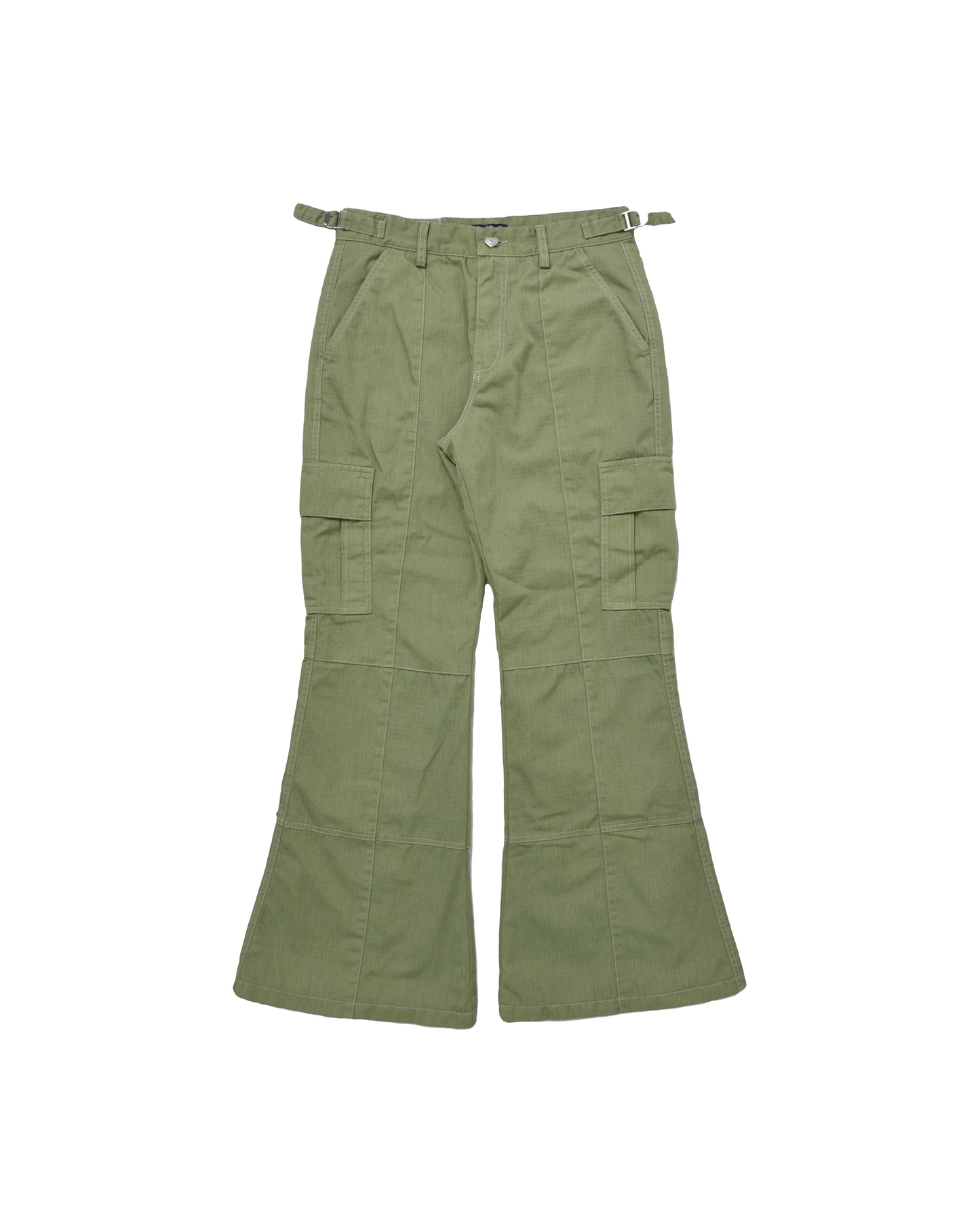 SAGE FLARED RIP STOP CARGO PANTS