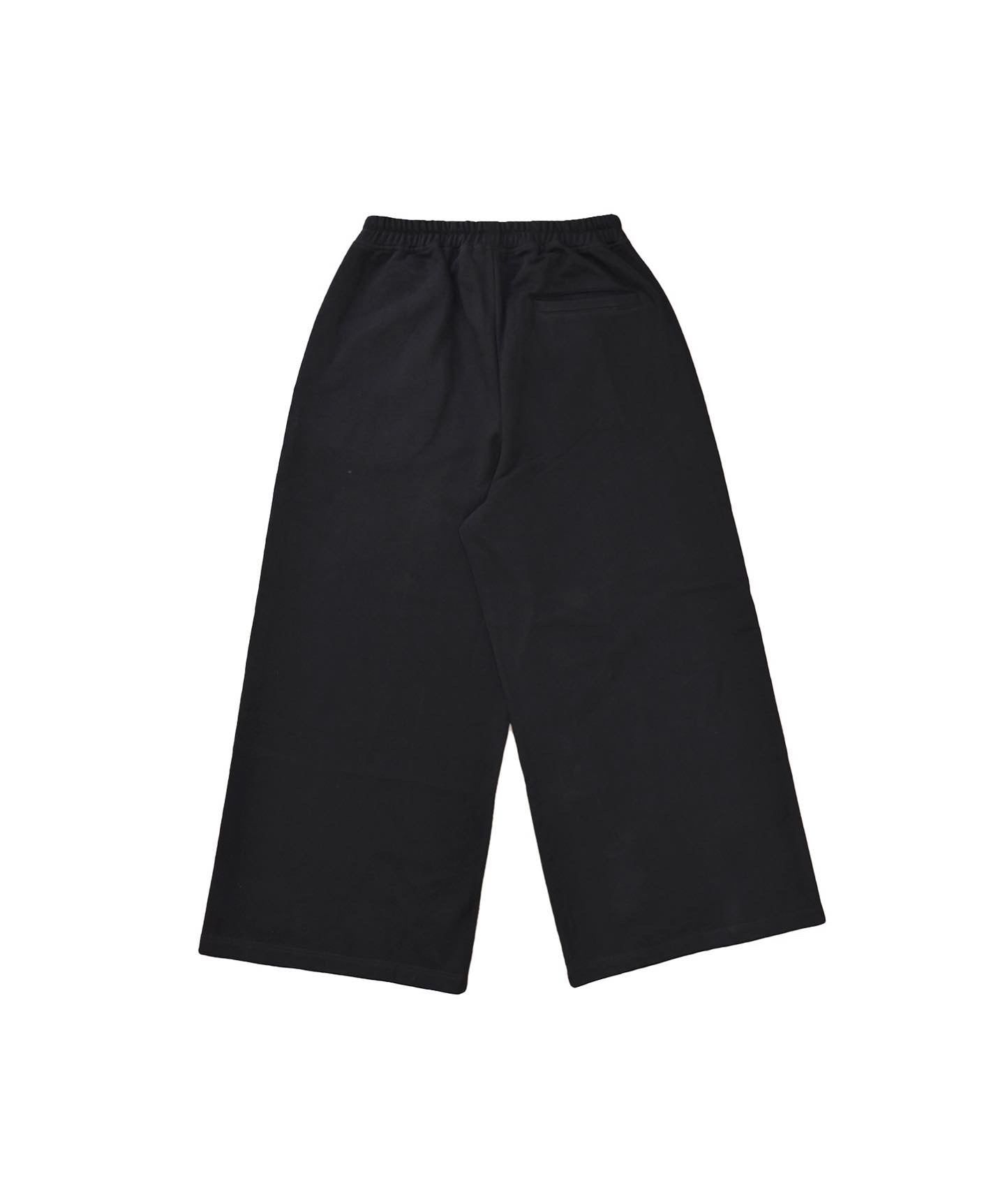 BLACK OVER-DYED BAGGY SWEATPANTS