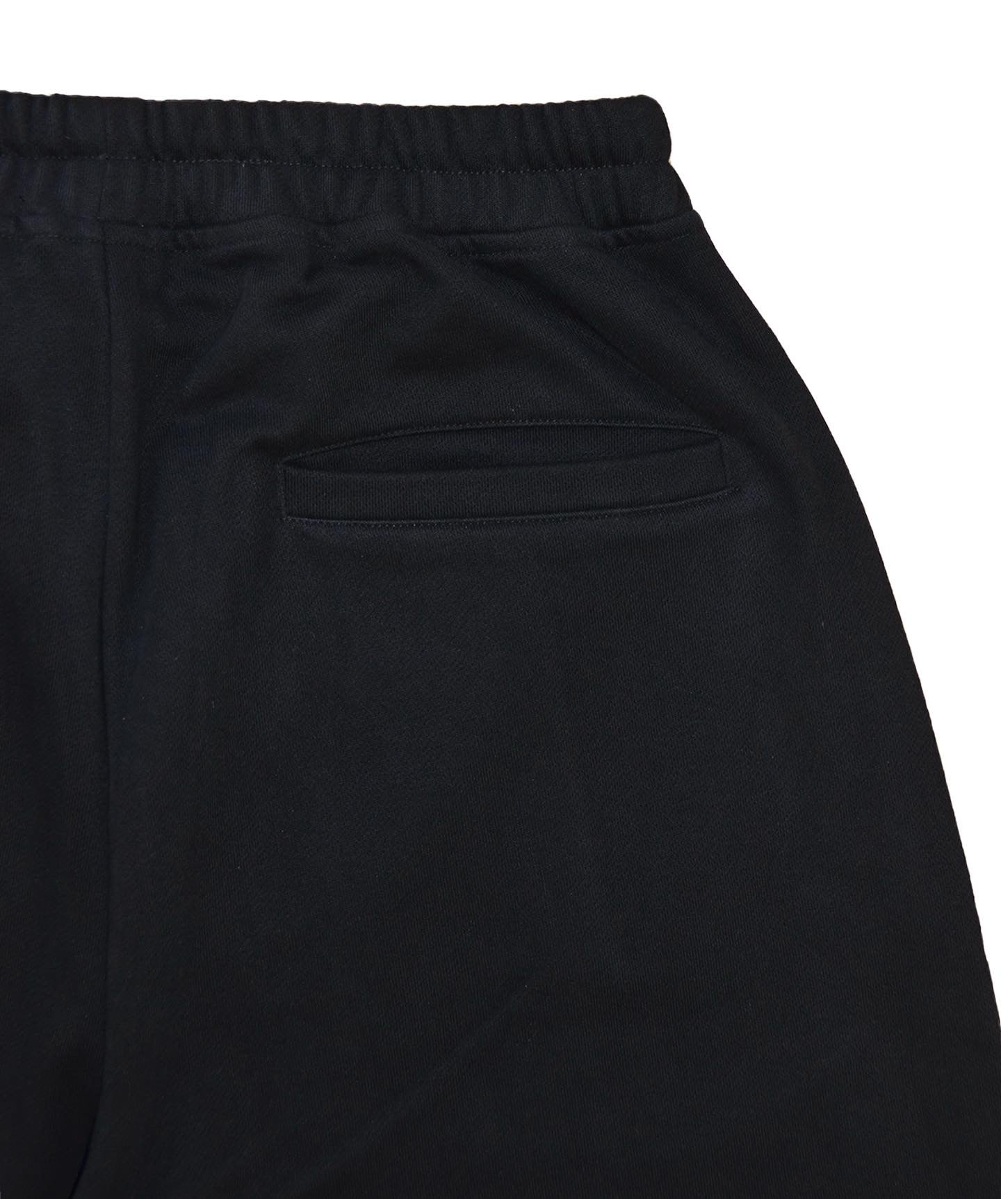 BLACK OVER-DYED BAGGY SWEATPANTS